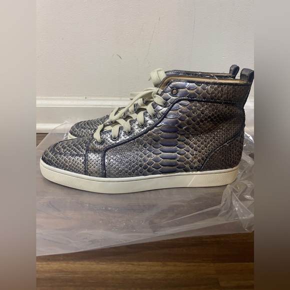 Blue snakeskin Christian Louboutins size 45 EU - Picture 6 of 8